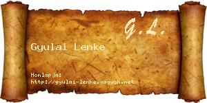 Gyulai Lenke névjegykártya